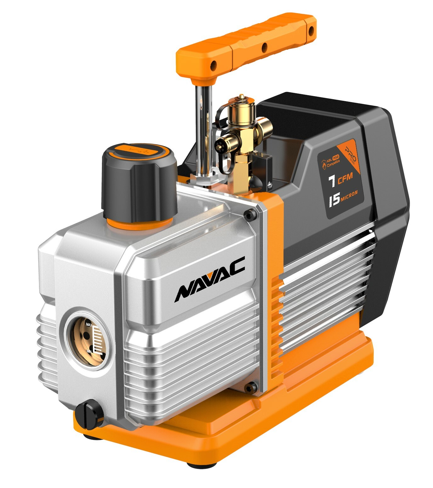 A2L Compatible Vacuum Pump Navac 7 Cfm, 2 Stage, 15 Microns